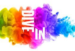DIVE IN LANDSCAPE LOGO