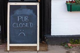 pub closed sign
