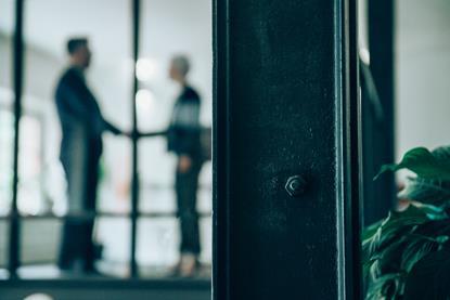 new hire, shaking hands