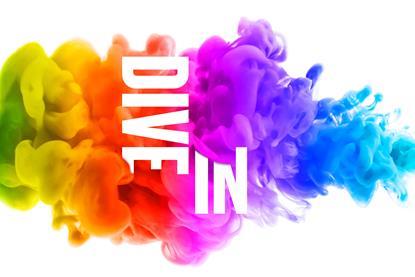 DIVE IN LANDSCAPE LOGO