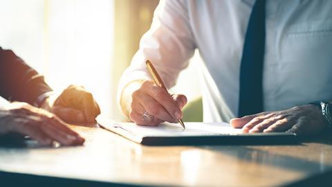 sign contract