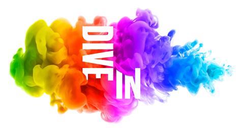 DIVE IN LANDSCAPE LOGO