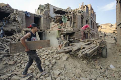 Nepal earthquake clean up sized