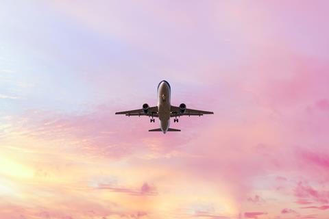 plane suspended