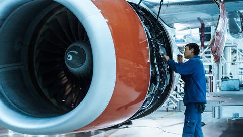 aircraft repair plane aviation hangar