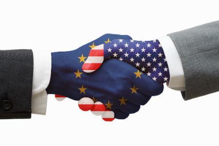 EU US handshake